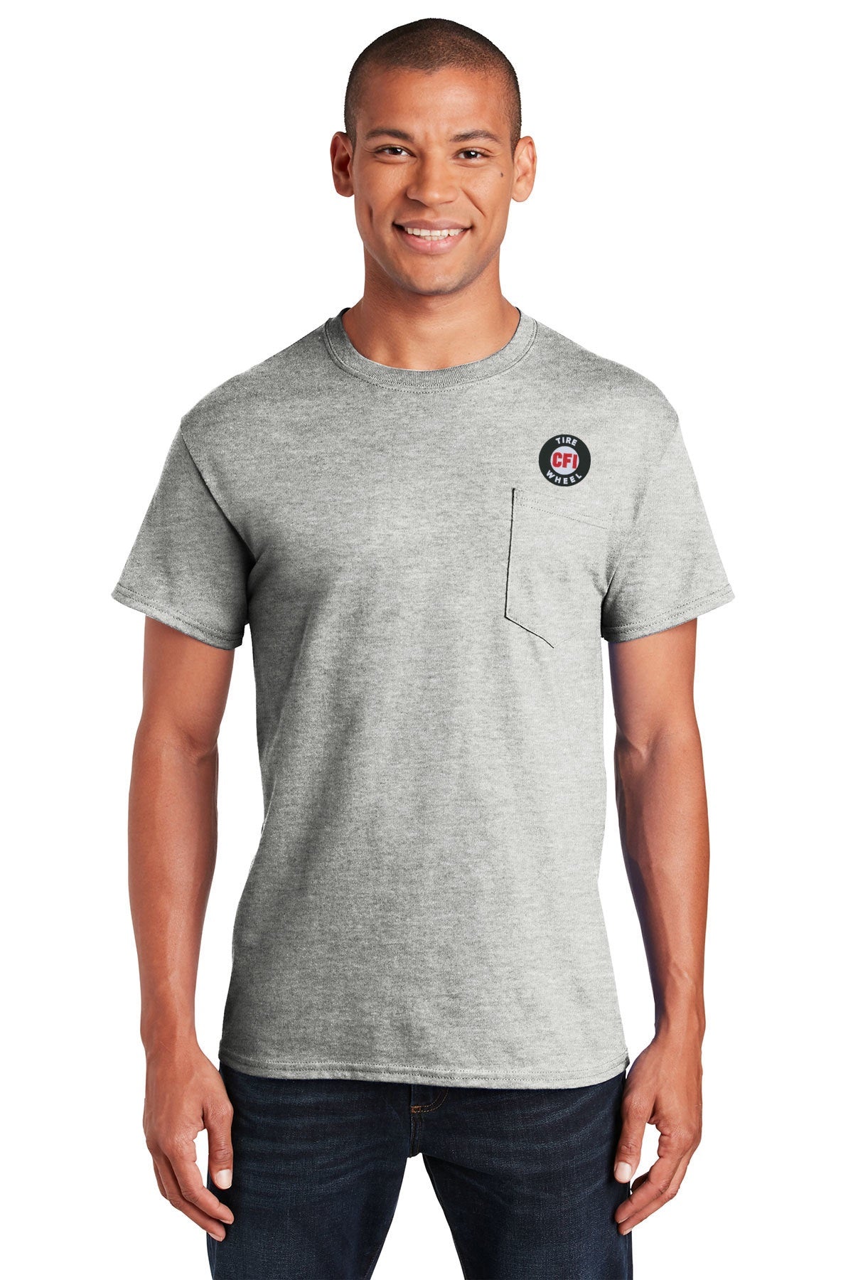 CFI Tire Wheel 2300 Gildan Ultra Cotton® 100% US Cotton T-Shirt with Pocket