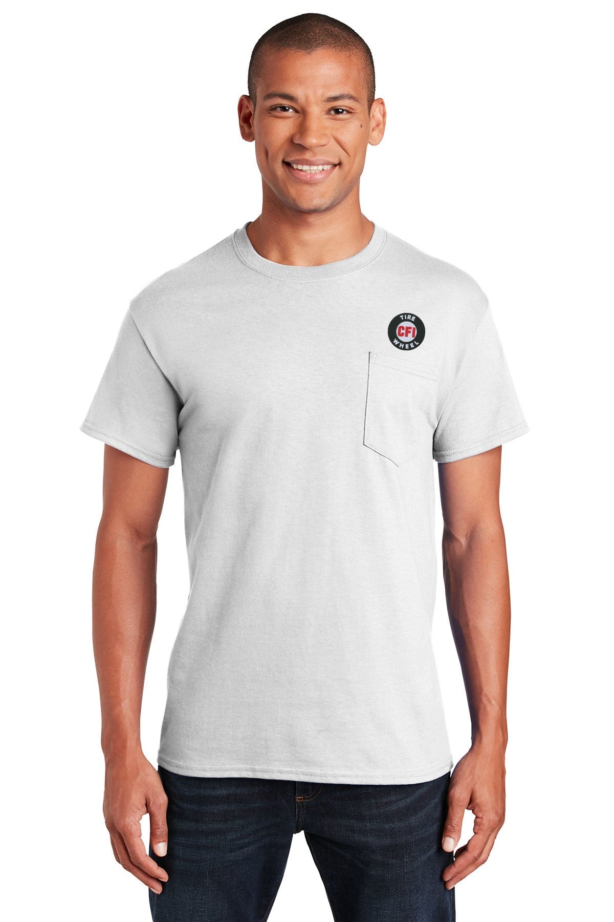 CFI Tire Wheel 2300 Gildan Ultra Cotton® 100% US Cotton T-Shirt with Pocket