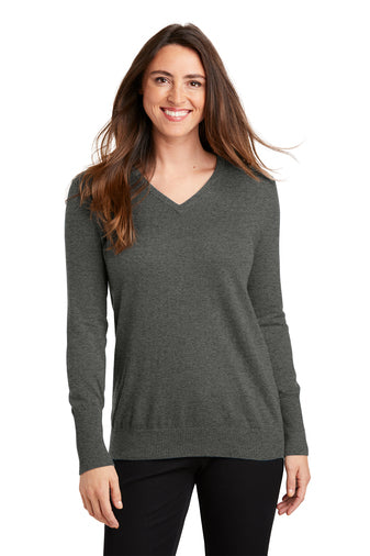 LSW285 Port Authority® Ladies V-Neck Sweater