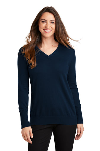 LSW285 Port Authority® Ladies V-Neck Sweater