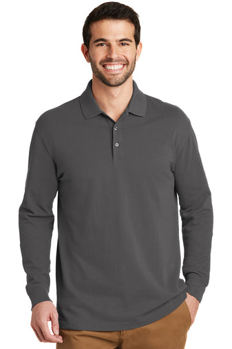 K8000LS Port Authority® EZCotton® Long Sleeve Polo