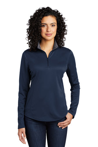 LK584 Port Authority ® Ladies Silk Touch ™ Performance 1/4-Zip