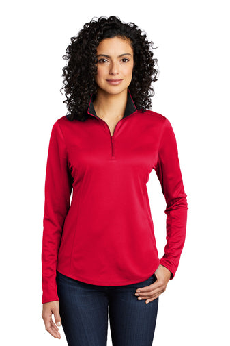 LK584 Port Authority ® Ladies Silk Touch ™ Performance 1/4-Zip