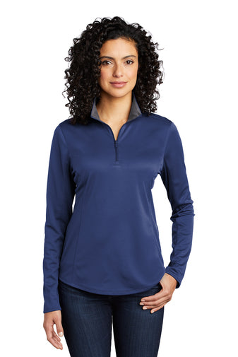 LK584 Port Authority ® Ladies Silk Touch ™ Performance 1/4-Zip