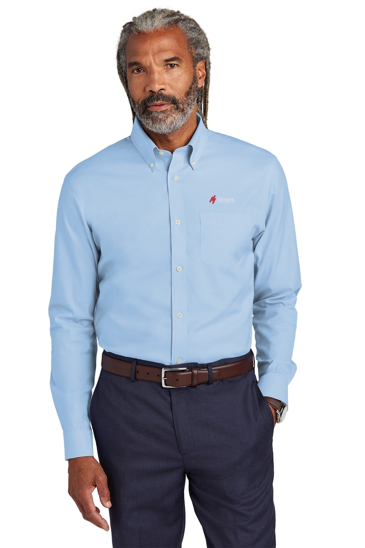 Struers Sales & Non- Service Apparel: BB18000 Brooks Brothers® Wrinkle-Free Stretch Pinpoint Shirt