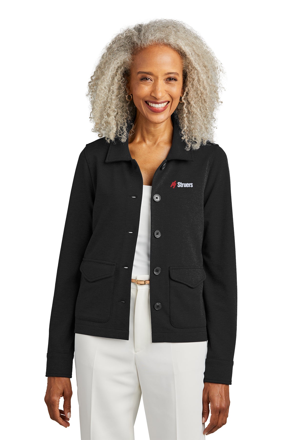 Struers Sales & Non- Service Apparel: BB18205 Brooks Brothers® Women’s Mid-Layer Stretch Button Jacket