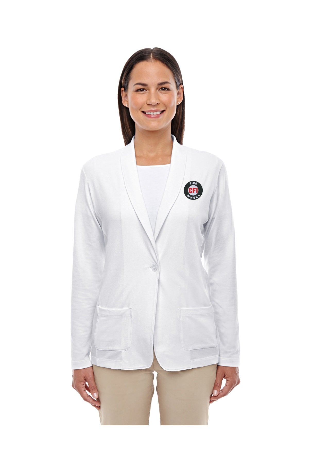 CFI Tire Wheel DP462W Devon & Jones ladies' perfect fit shawl collar cardigan