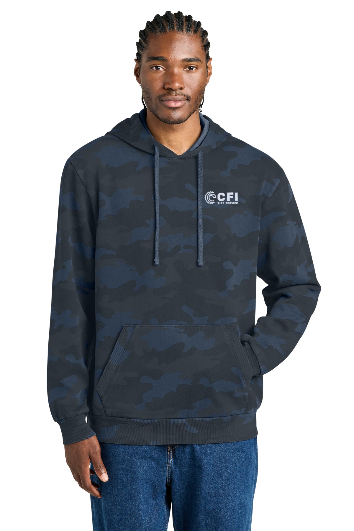 CFI Tire Service DT2200C District Wash™ Camo Fleece Hoodie