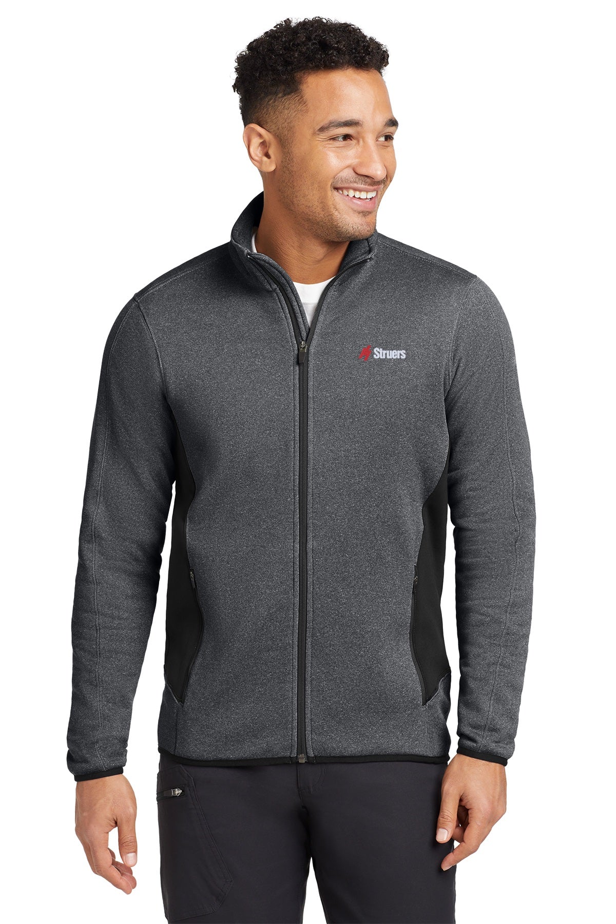 Struers Sales & Non- Service Apparel: EB238 Eddie Bauer® Full-Zip Heather Stretch Fleece Jacket