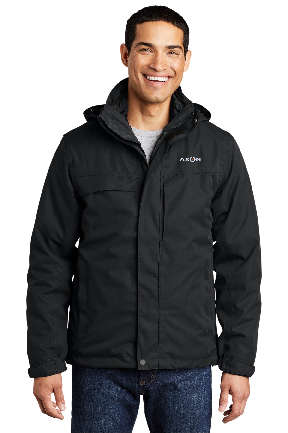 Axon J302 Port Authority® Herringbone 3-in-1 Parka