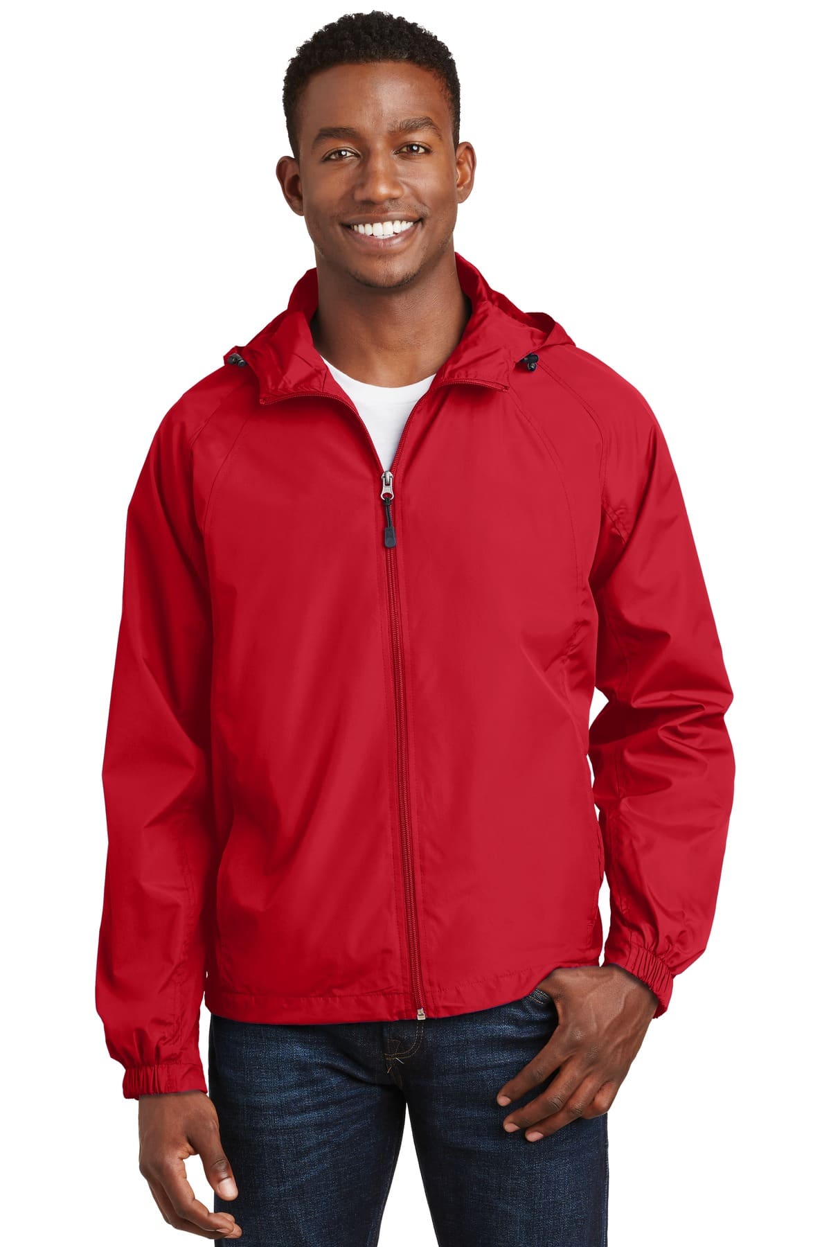 JST73 Sport-Tek® Hooded Raglan Jacket