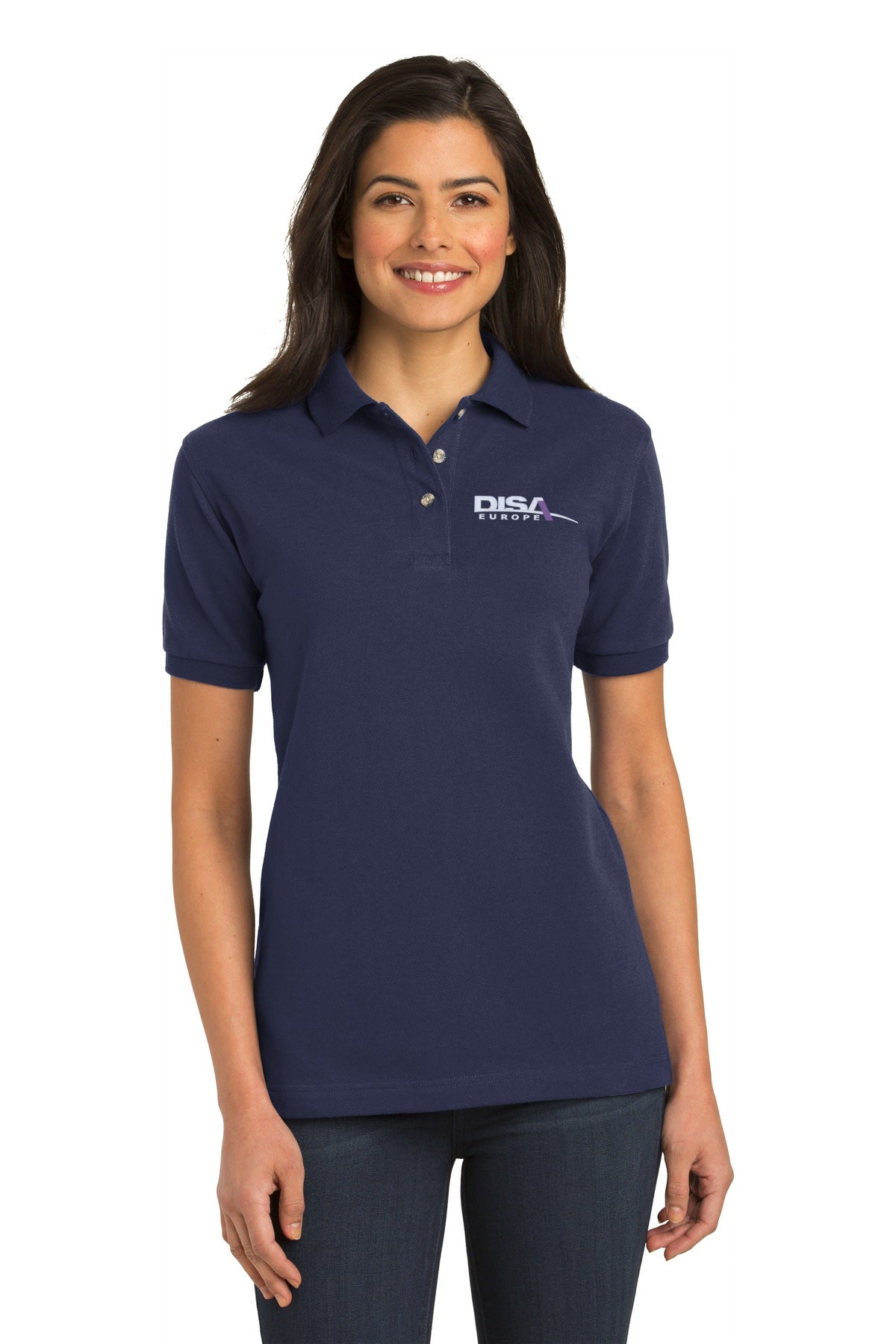 DISA L420 Port Authority® Ladies Heavyweight Cotton Pique Polo