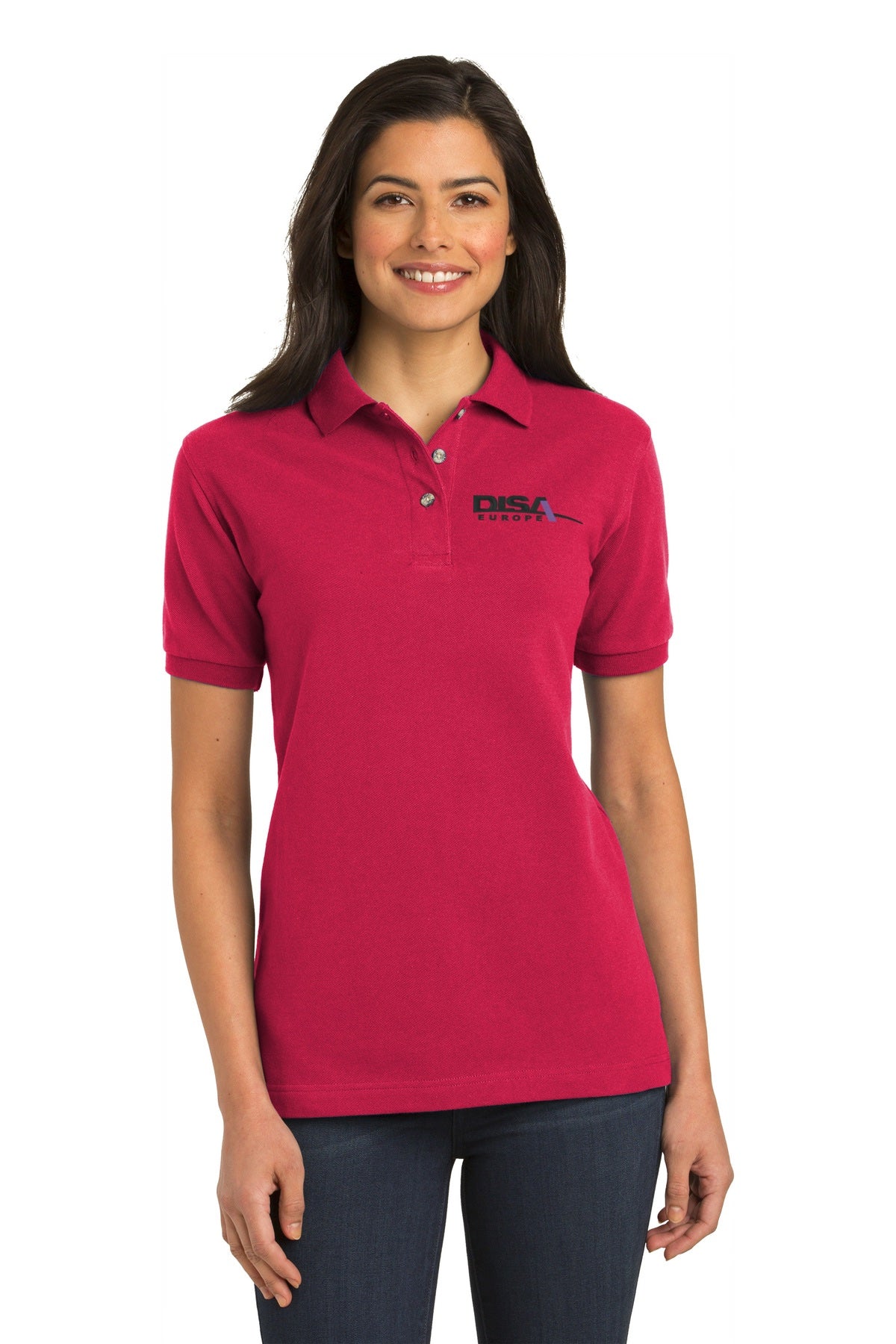 DISA L420 Port Authority® Ladies Heavyweight Cotton Pique Polo