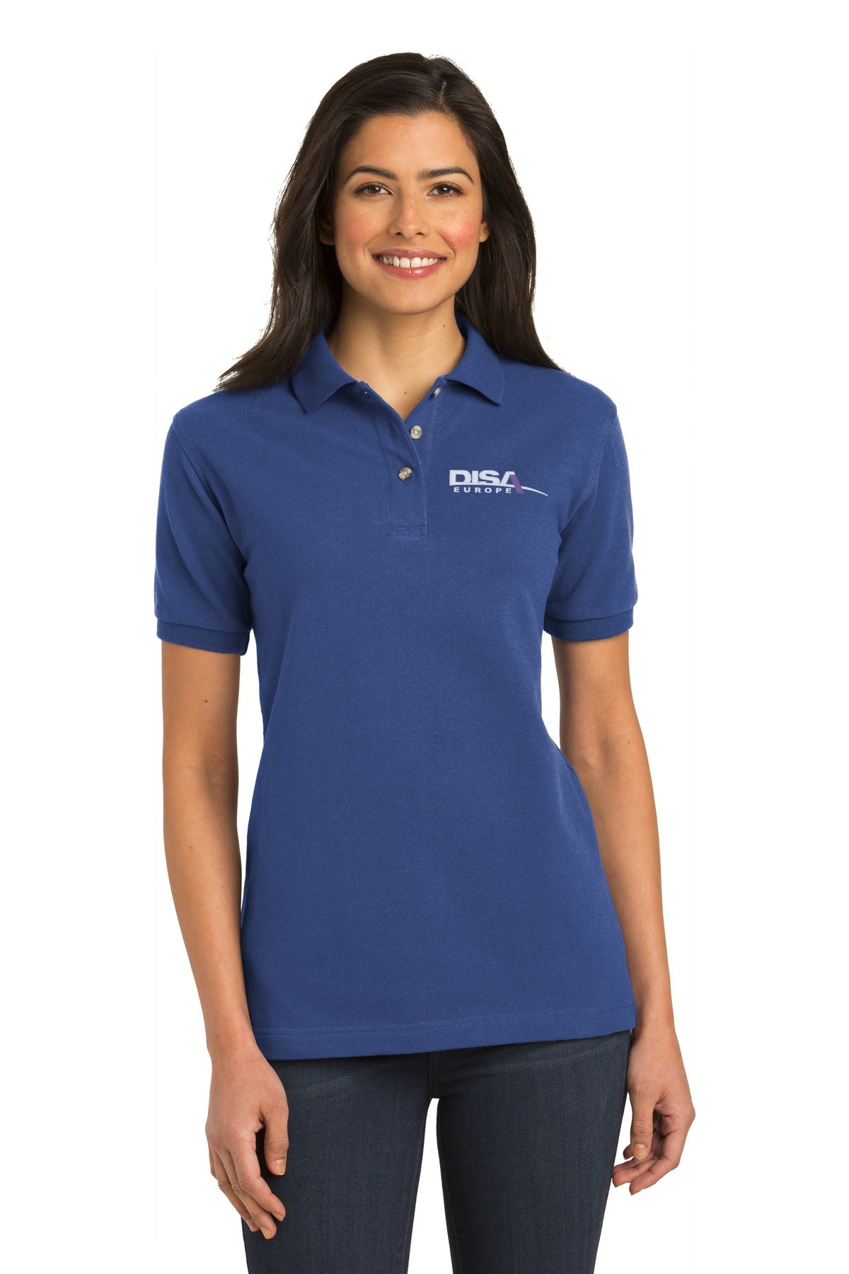 DISA L420 Port Authority® Ladies Heavyweight Cotton Pique Polo