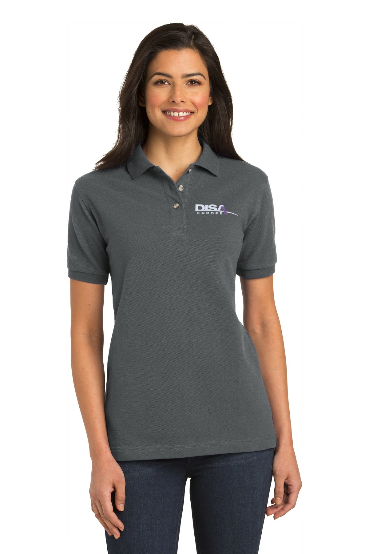 DISA L420 Port Authority® Ladies Heavyweight Cotton Pique Polo