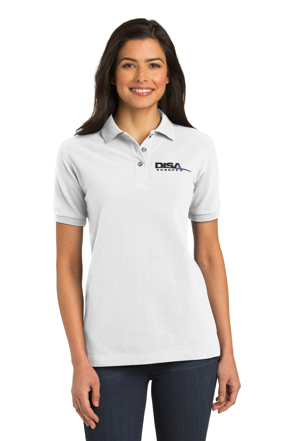 DISA L420 Port Authority® Ladies Heavyweight Cotton Pique Polo