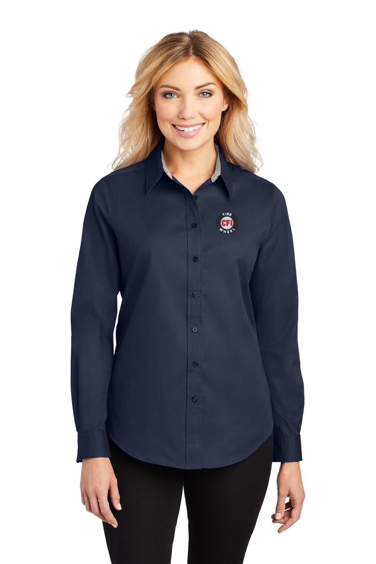 CFI Tire Wheel L608 Port Authority® Ladies Long Sleeve Easy Care Shirt