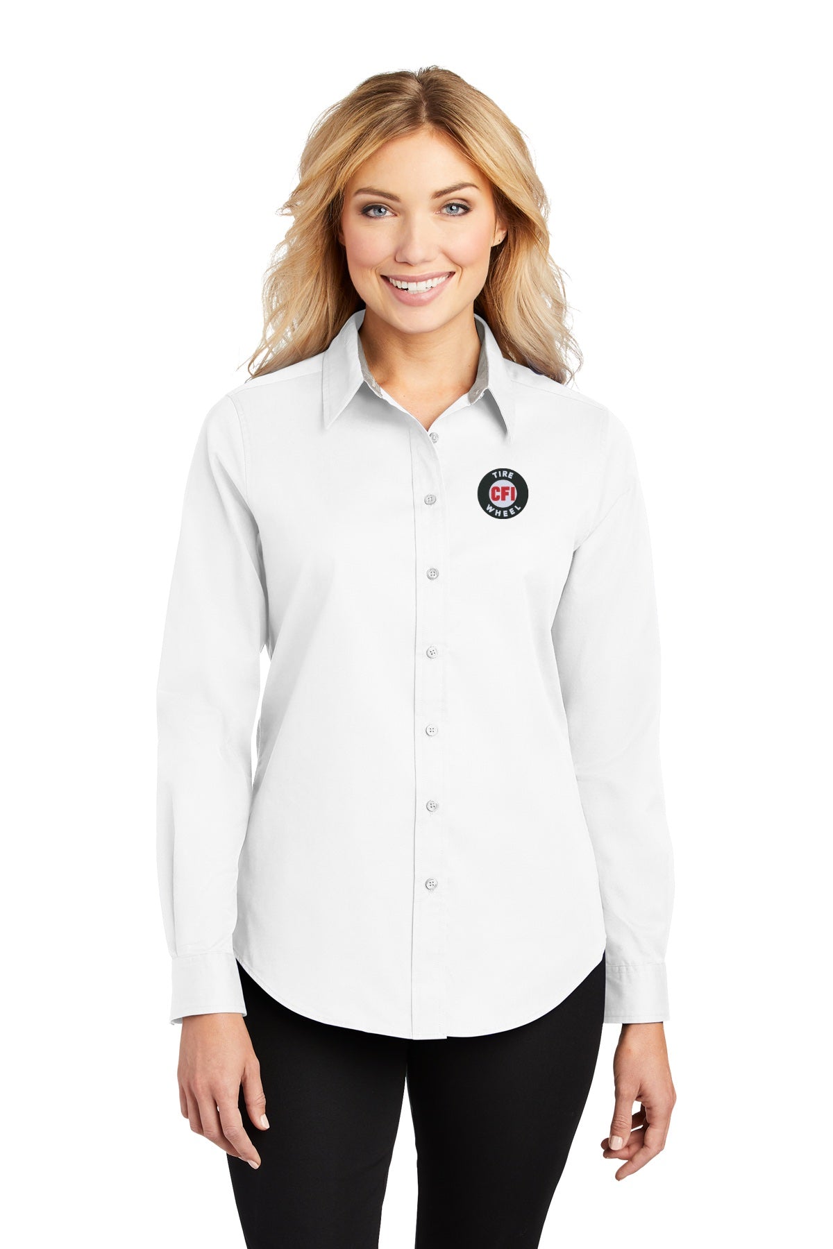 CFI Tire Wheel L608 Port Authority® Ladies Long Sleeve Easy Care Shirt