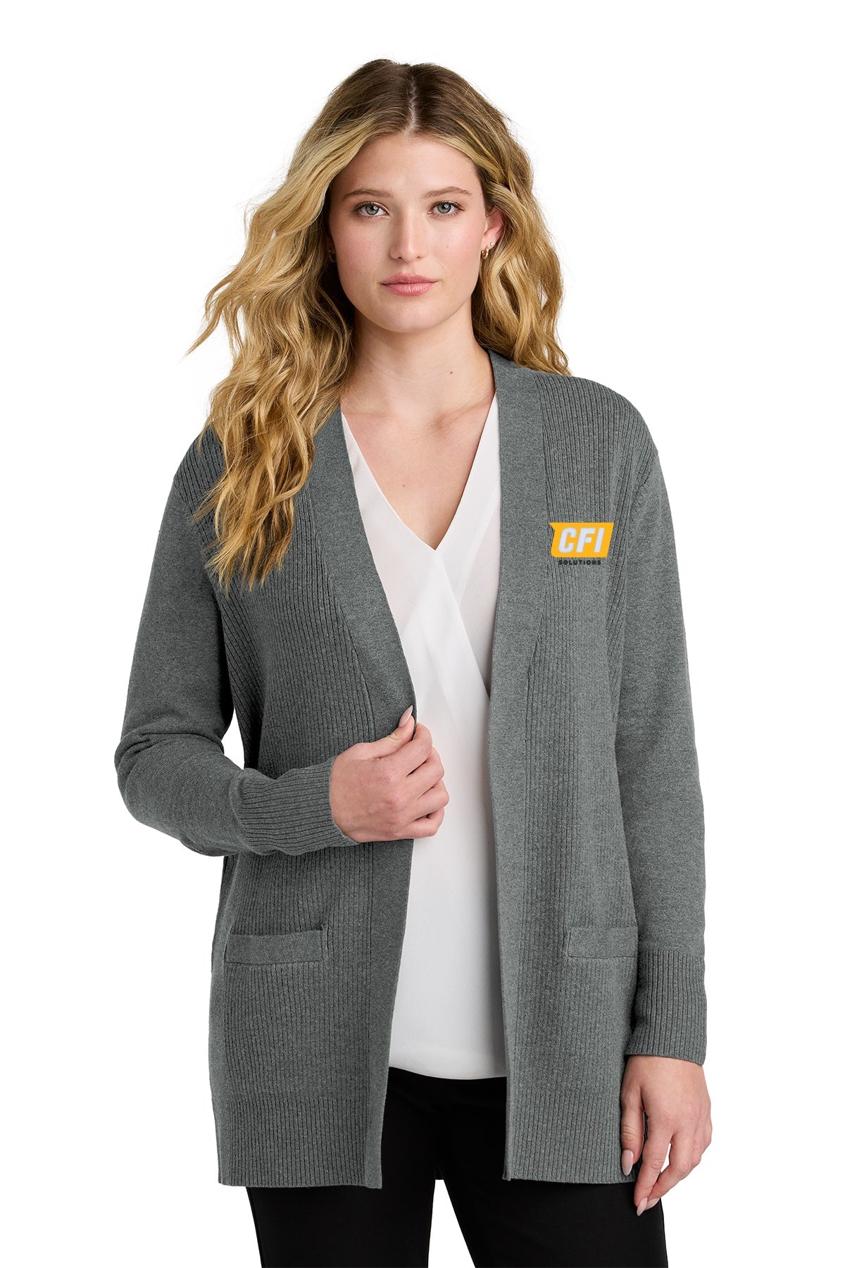 CFI Solutions LSW2890 Port Authority® Women's Open Front Cardigan Sweater