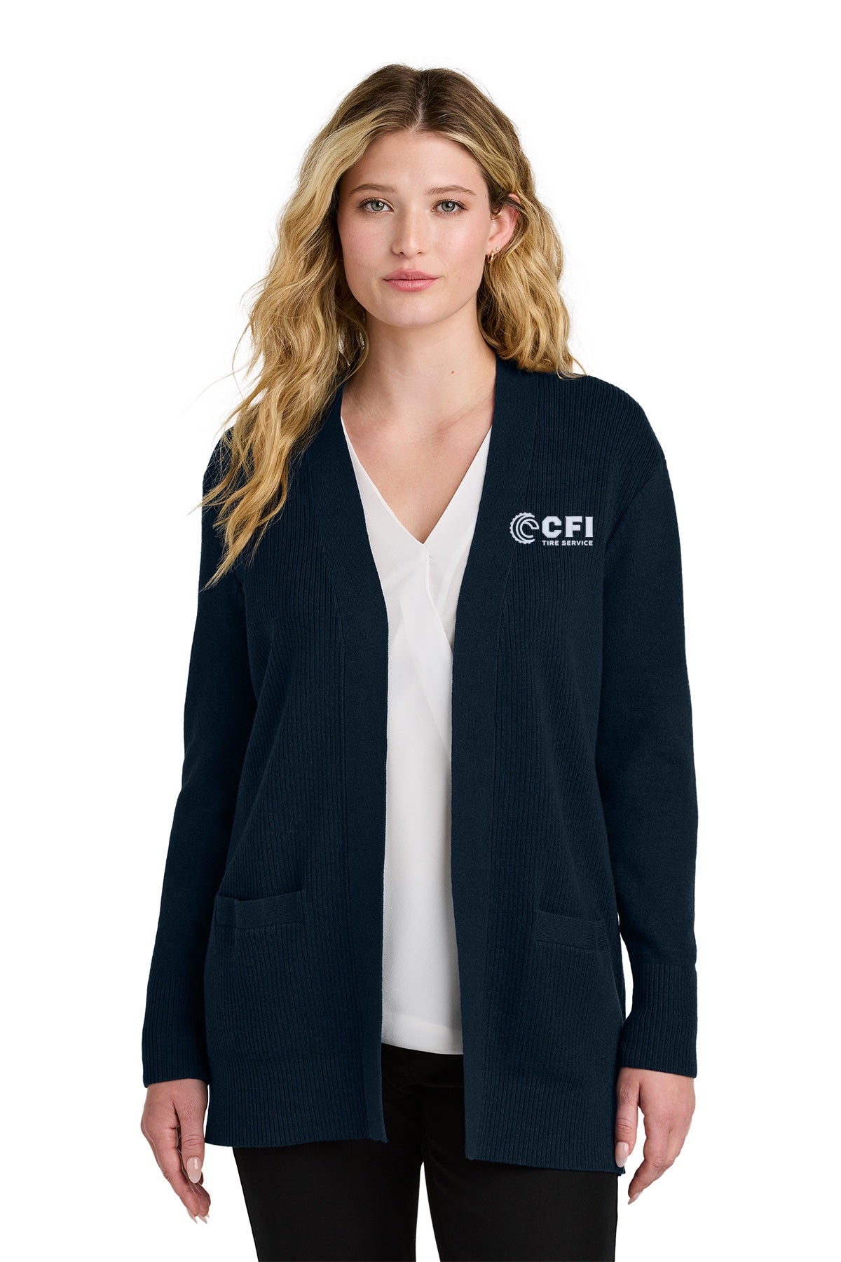 CFI Tire Service LSW2890 Port Authority® Women's Open Front Cardigan Sweater