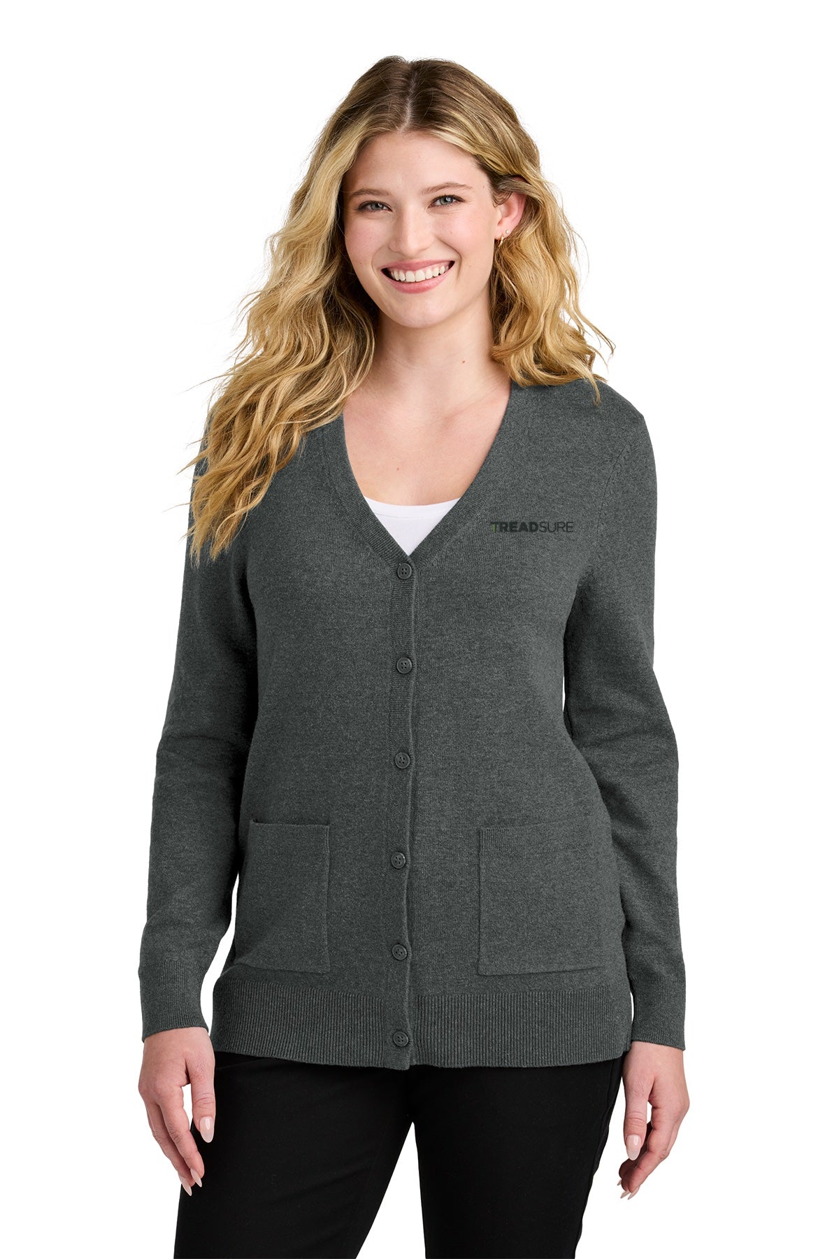 Treadsure LSW4150 Port Authority® Women’s Easy Care Button-Up Cardigan Sweater
