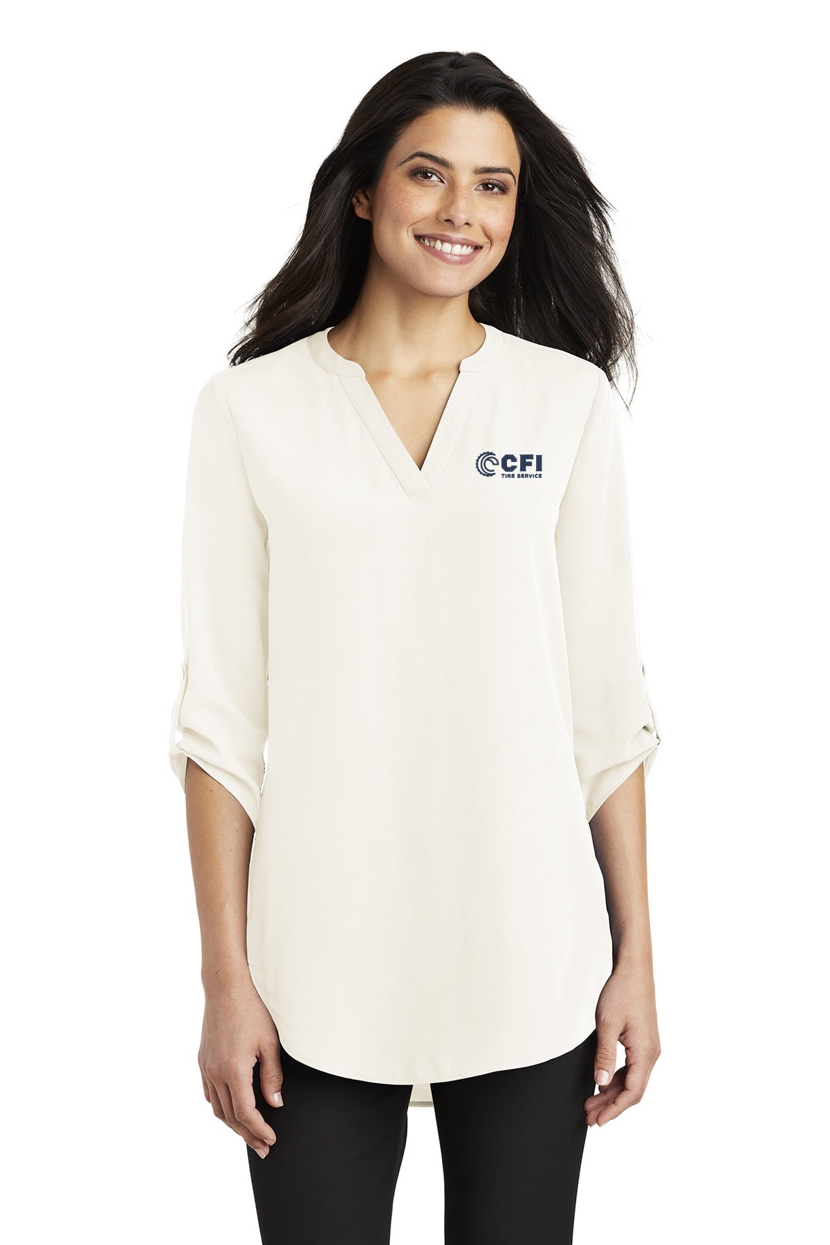 CFI Tire Service LW701 Port Authority ® Ladies 3/4-Sleeve Tunic Blouse