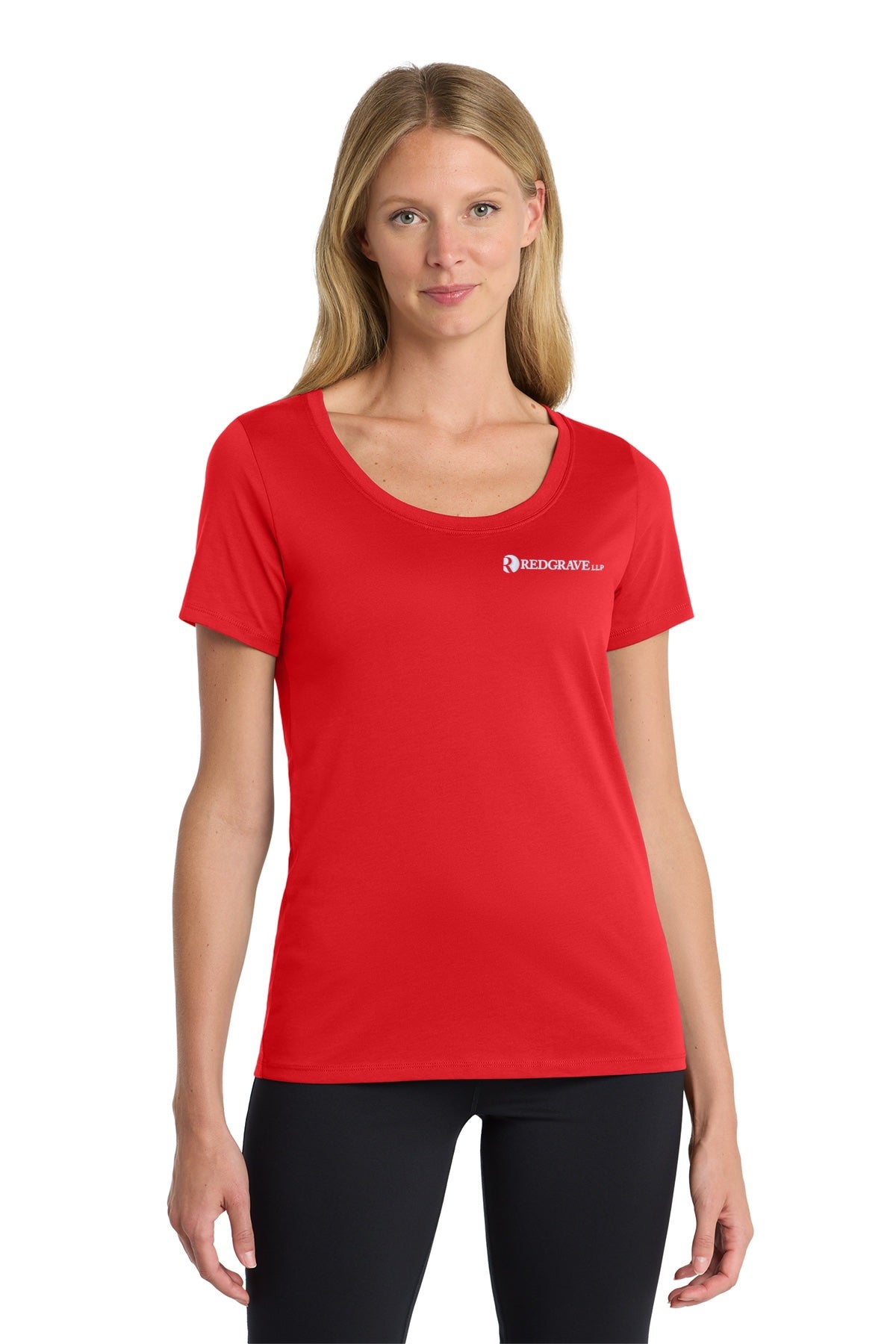 Redgrave LLP NKBQ5234 Nike Women's Dri-FIT Cotton/Poly Scoop Neck Tee