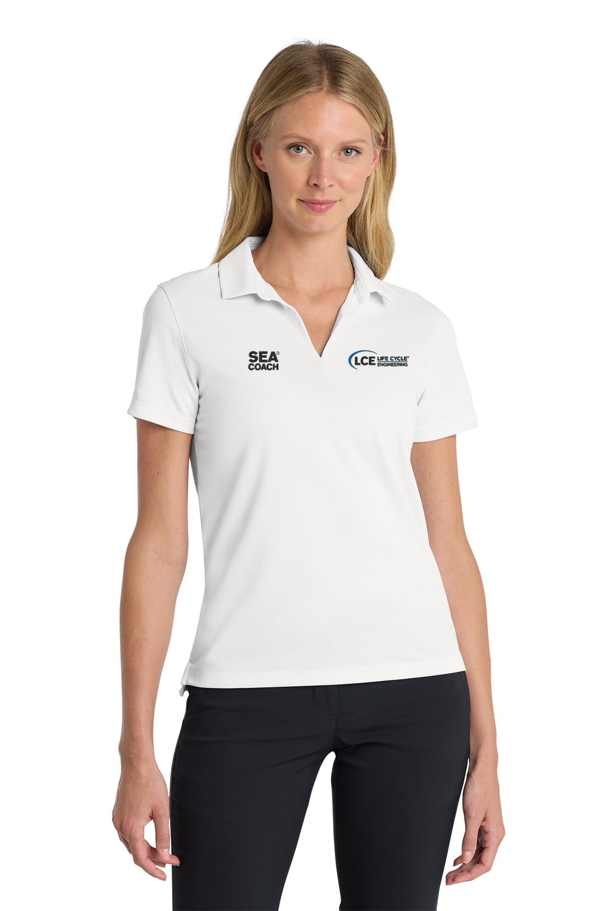 LCE **SEA COACH** NKDC1991 Nike Ladies Dri-Fit Micro Pique 20 Polo