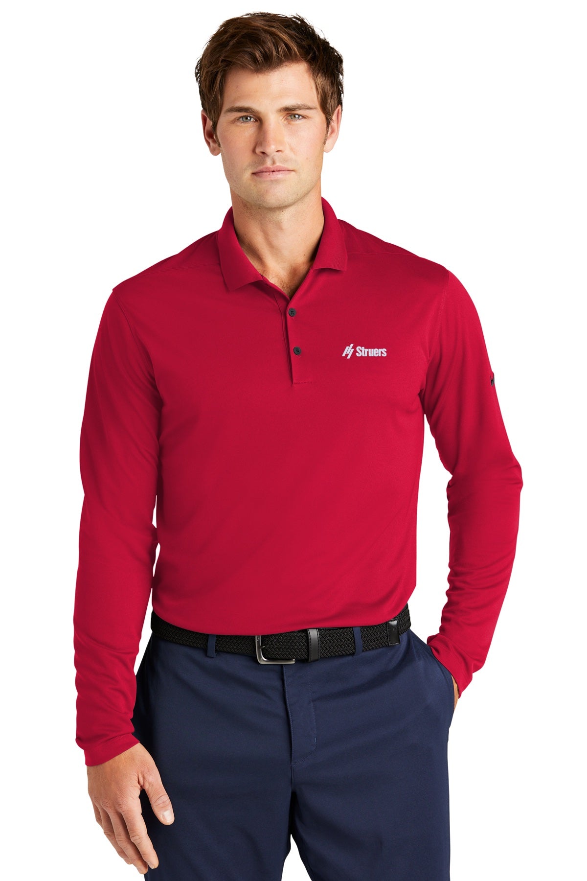Struers Sales & Non- Service Apparel: NKDC2104 Nike Dri-FIT Micro Pique 2.0 Long Sleeve Polo