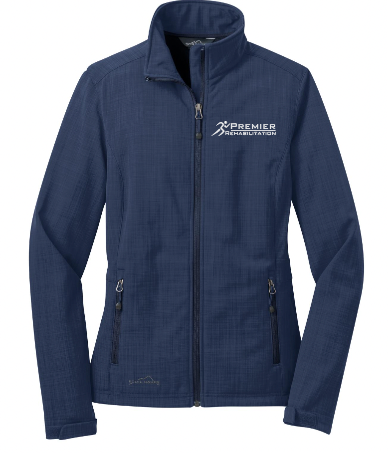 Premier Rehab EB533 Eddie Bauer® Ladies Shaded Crosshatch Soft Shell Jacket