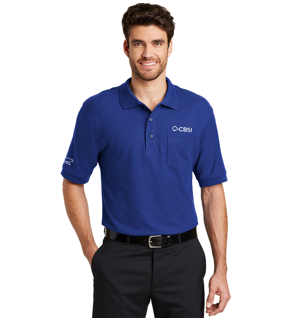 CBSI K500P Port Authority® Silk Touch™ Polo with Pocket