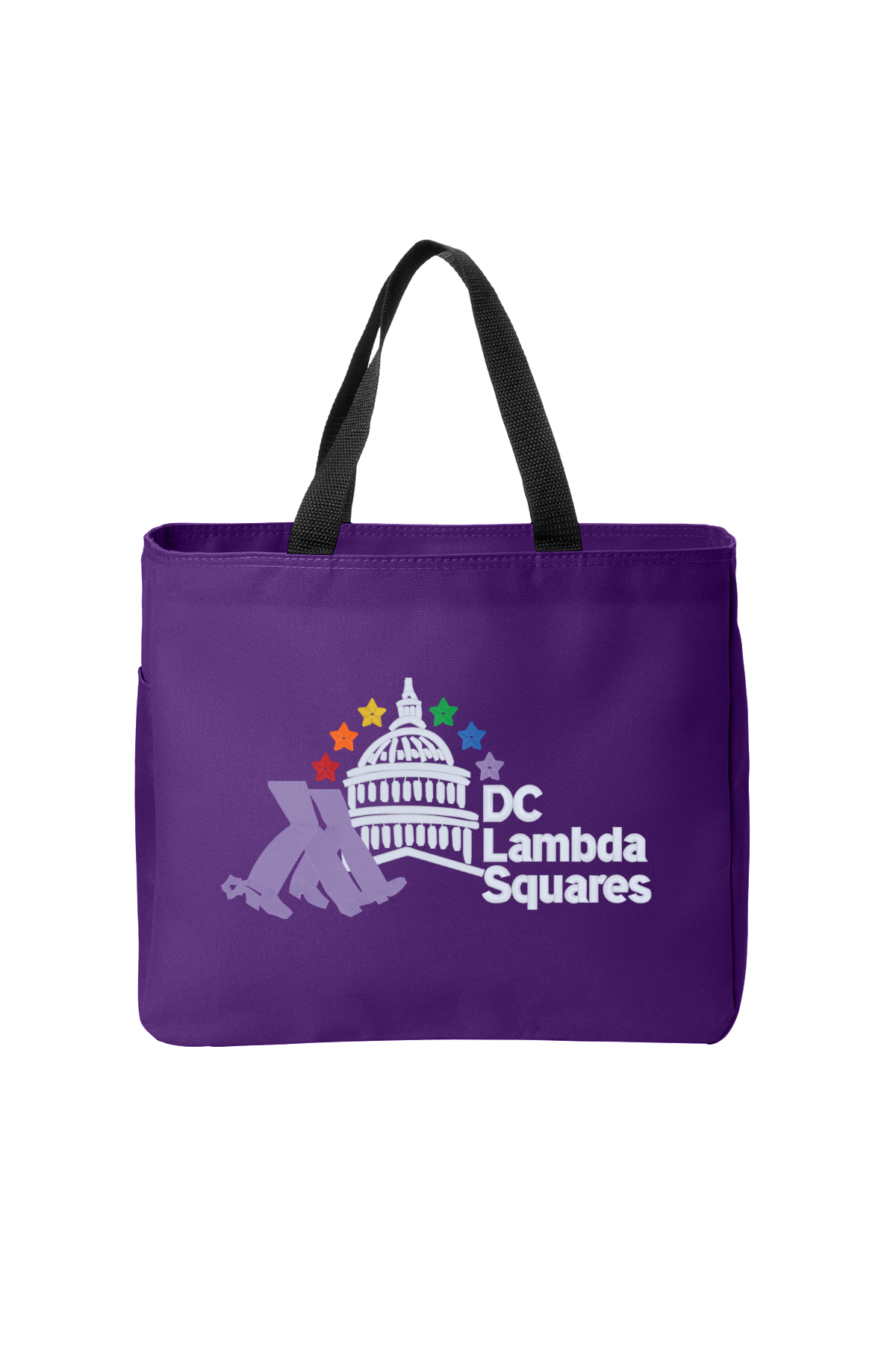 DC Lambda Squares Embroidered B0750 Port Authority Essential Tote