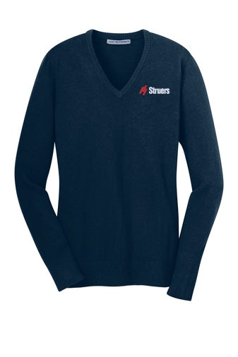 Stuers Sales & Non- Service Apparel: LSW285 Port Authority® Ladies V-Neck Sweater