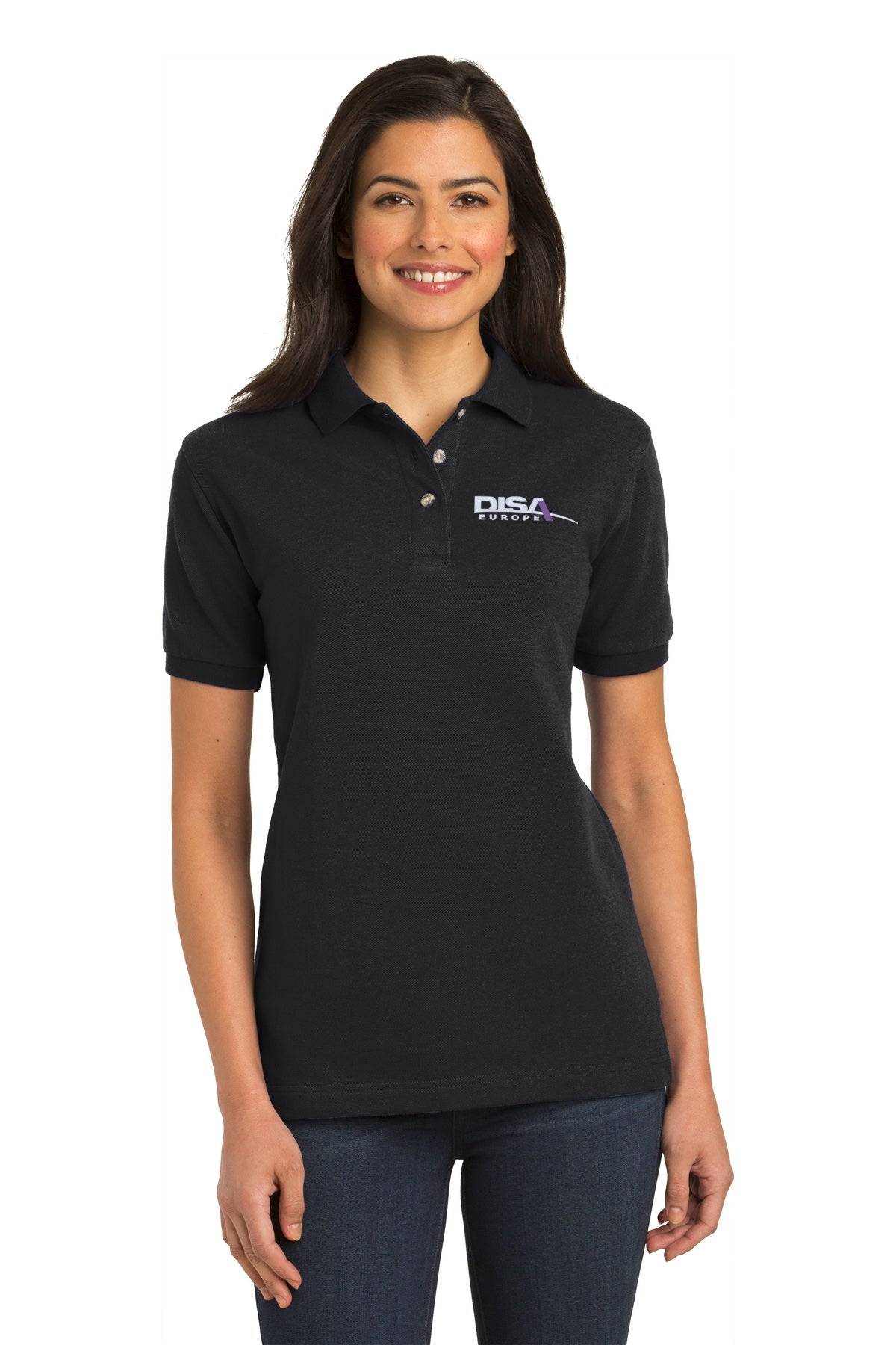 DISA L420 Port Authority® Ladies Heavyweight Cotton Pique Polo