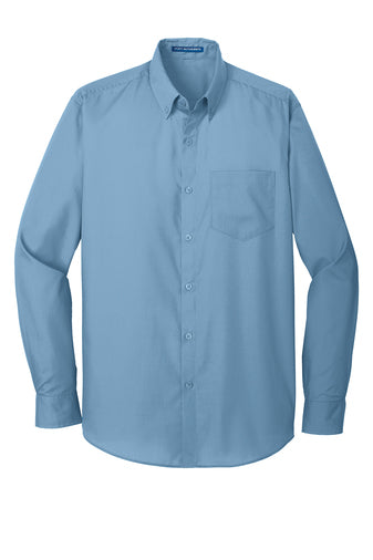 W100 Port Authority® Long Sleeve Carefree Poplin Shirt