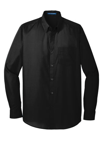 W100 Port Authority® Long Sleeve Carefree Poplin Shirt