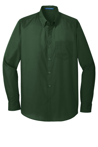 W100 Port Authority® Long Sleeve Carefree Poplin Shirt