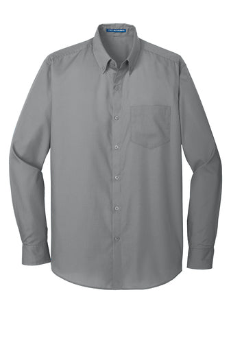 W100 Port Authority® Long Sleeve Carefree Poplin Shirt