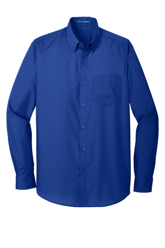 W100 Port Authority® Long Sleeve Carefree Poplin Shirt