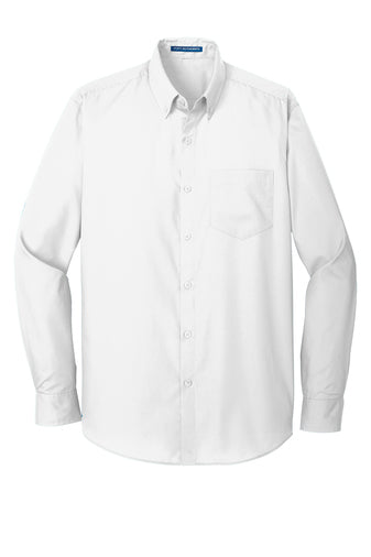 W100 Port Authority® Long Sleeve Carefree Poplin Shirt