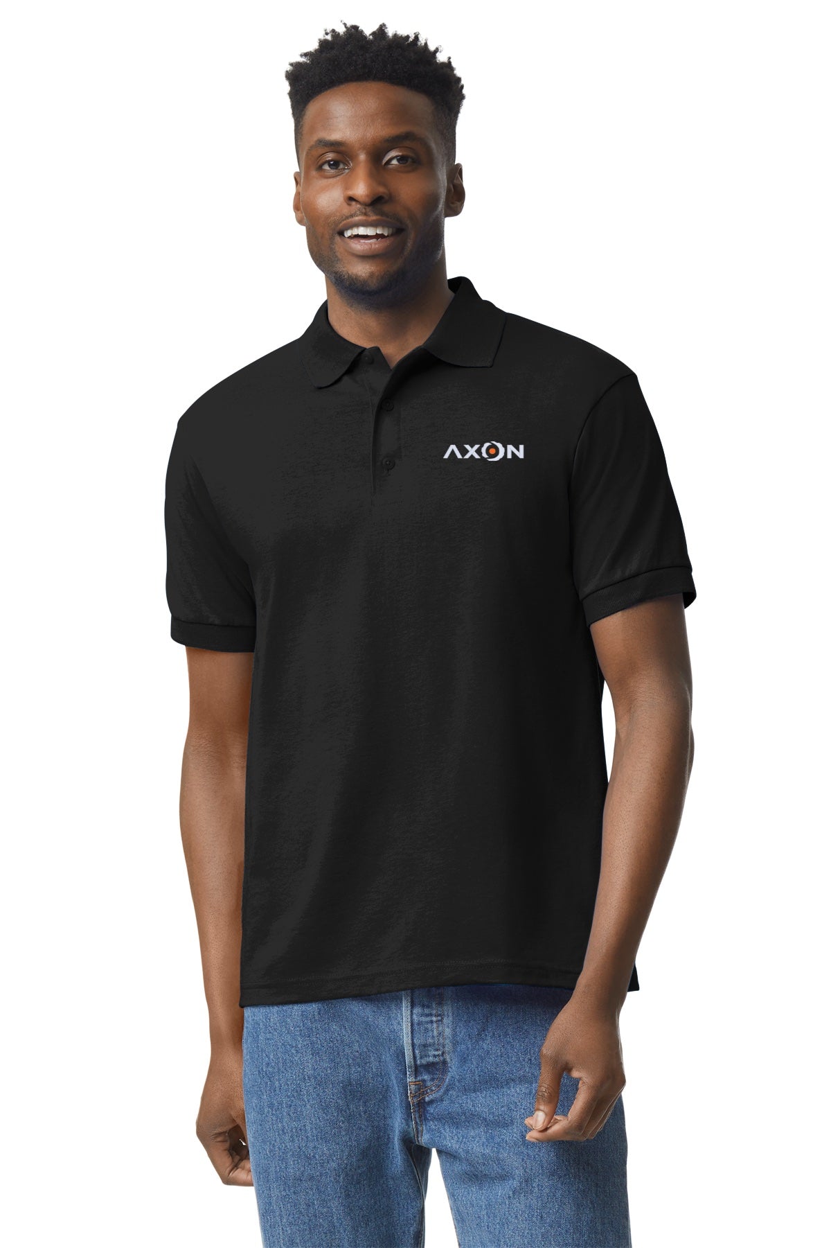 Gildan DryBlend Sport Shirt - 6-Ounce Jersey Knit Polo, Moisture-Wicking 50/50 Blend (Black, Medium)