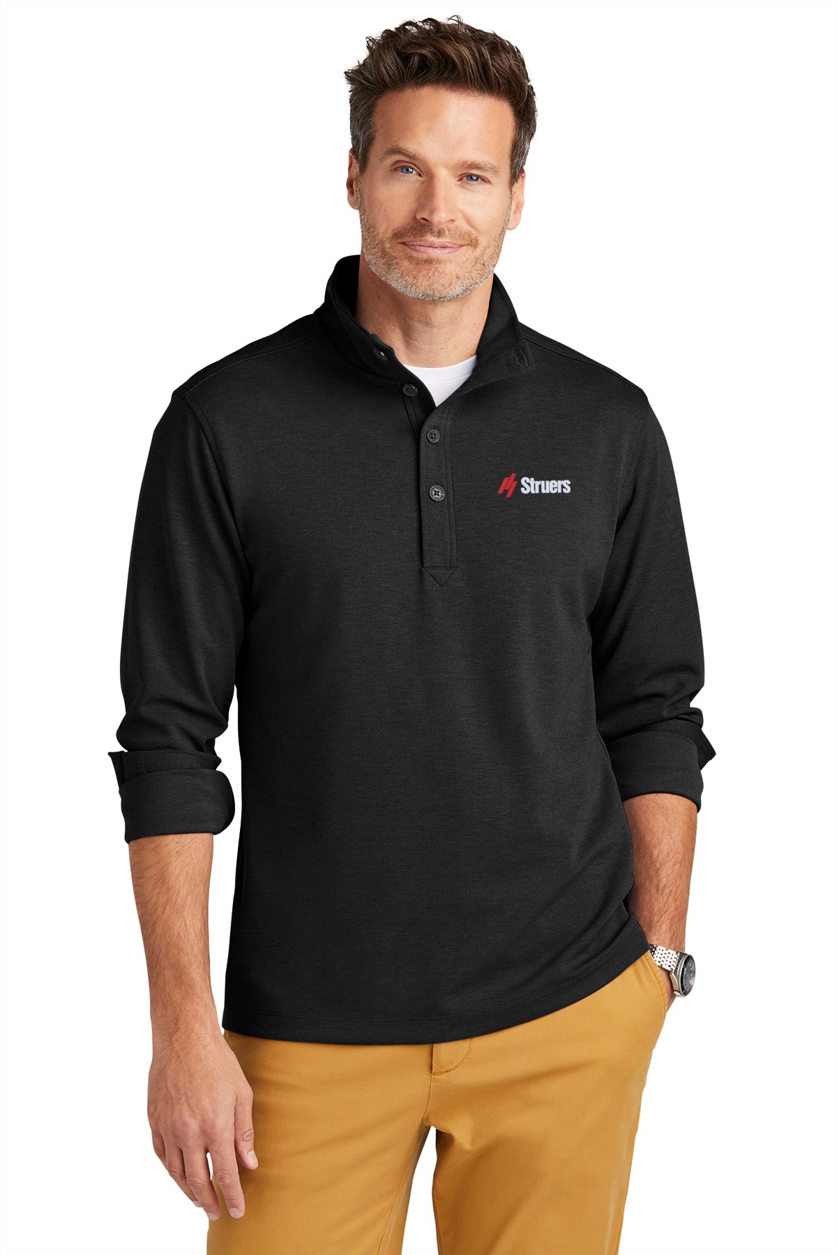 Struers Sales & Non- Service Apparel: BB18202 Brooks Brothers® Mid-Layer Stretch 1/2-Button