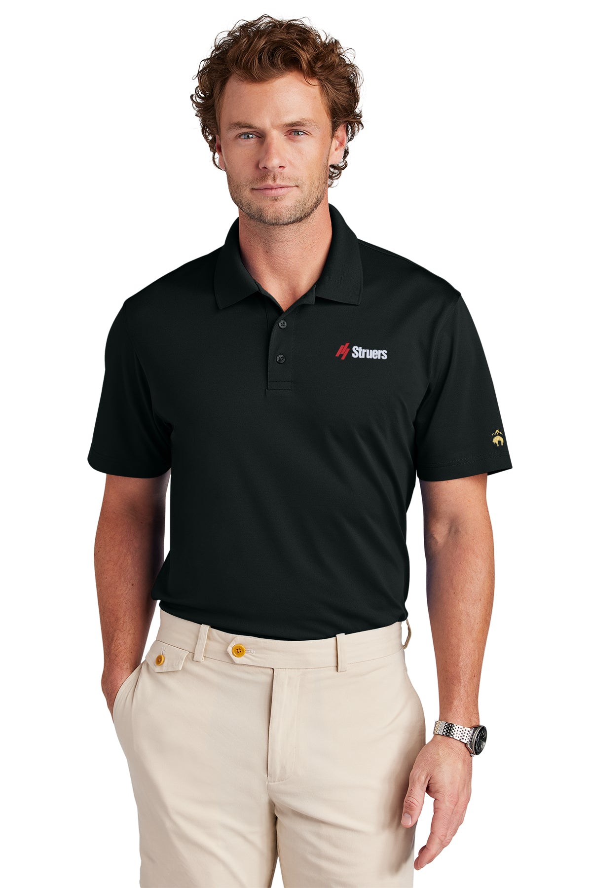 Struers Sales & Non- Service Apparel: BB18220 Brooks Brothers® Mesh Pique Performance Polo