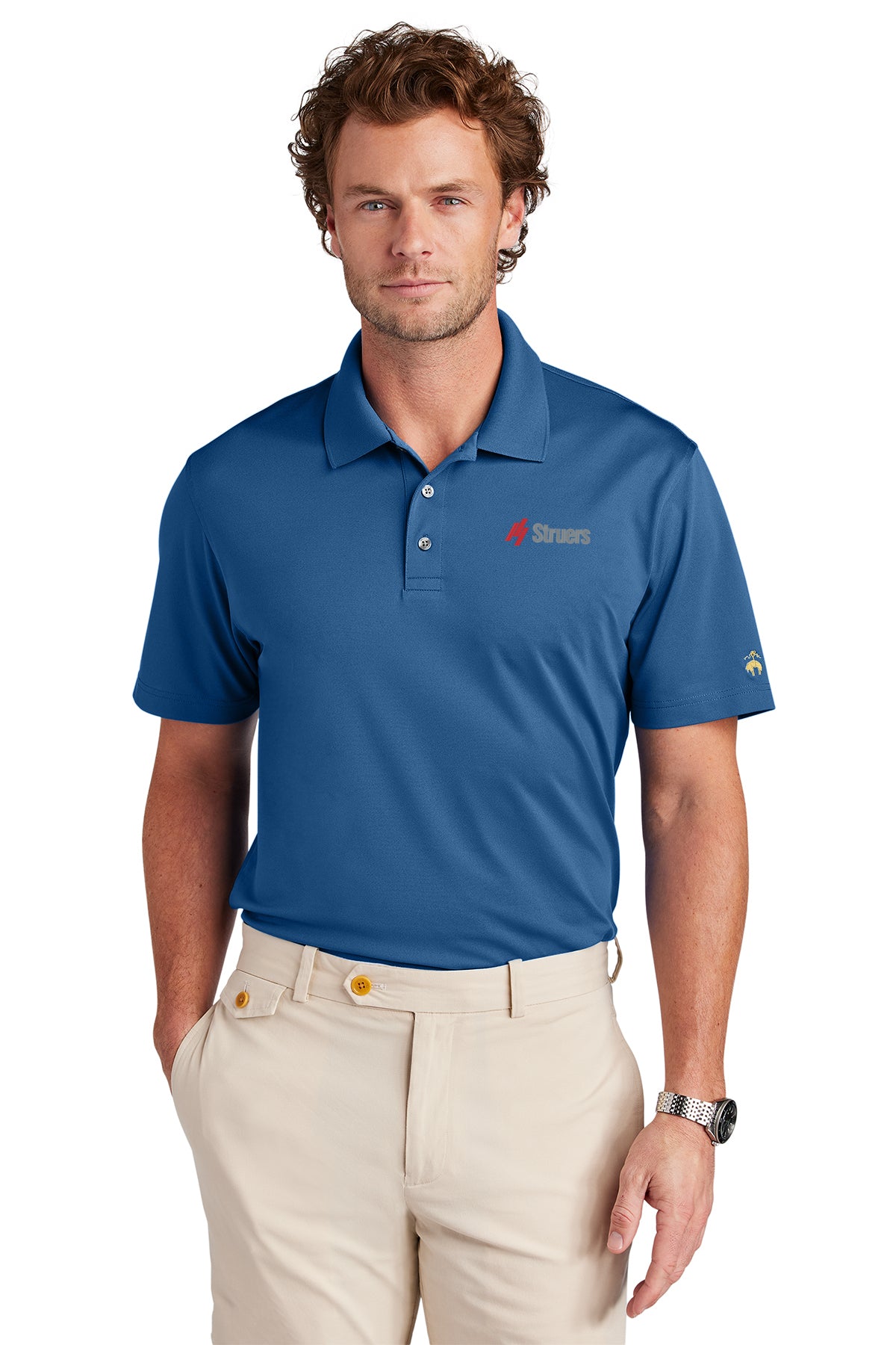Struers Sales & Non- Service Apparel: BB18220 Brooks Brothers® Mesh Pique Performance Polo