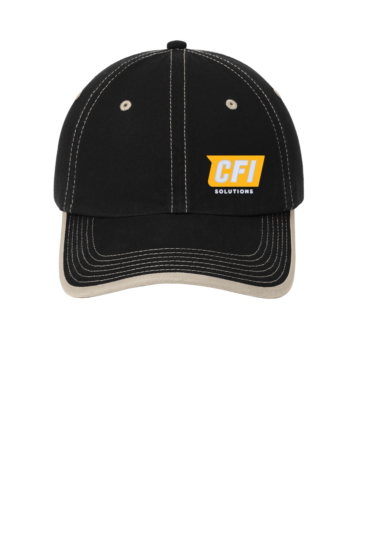 CFI Solutions C835 Port Authority® Vintage Washed Contrast Stitch Cap