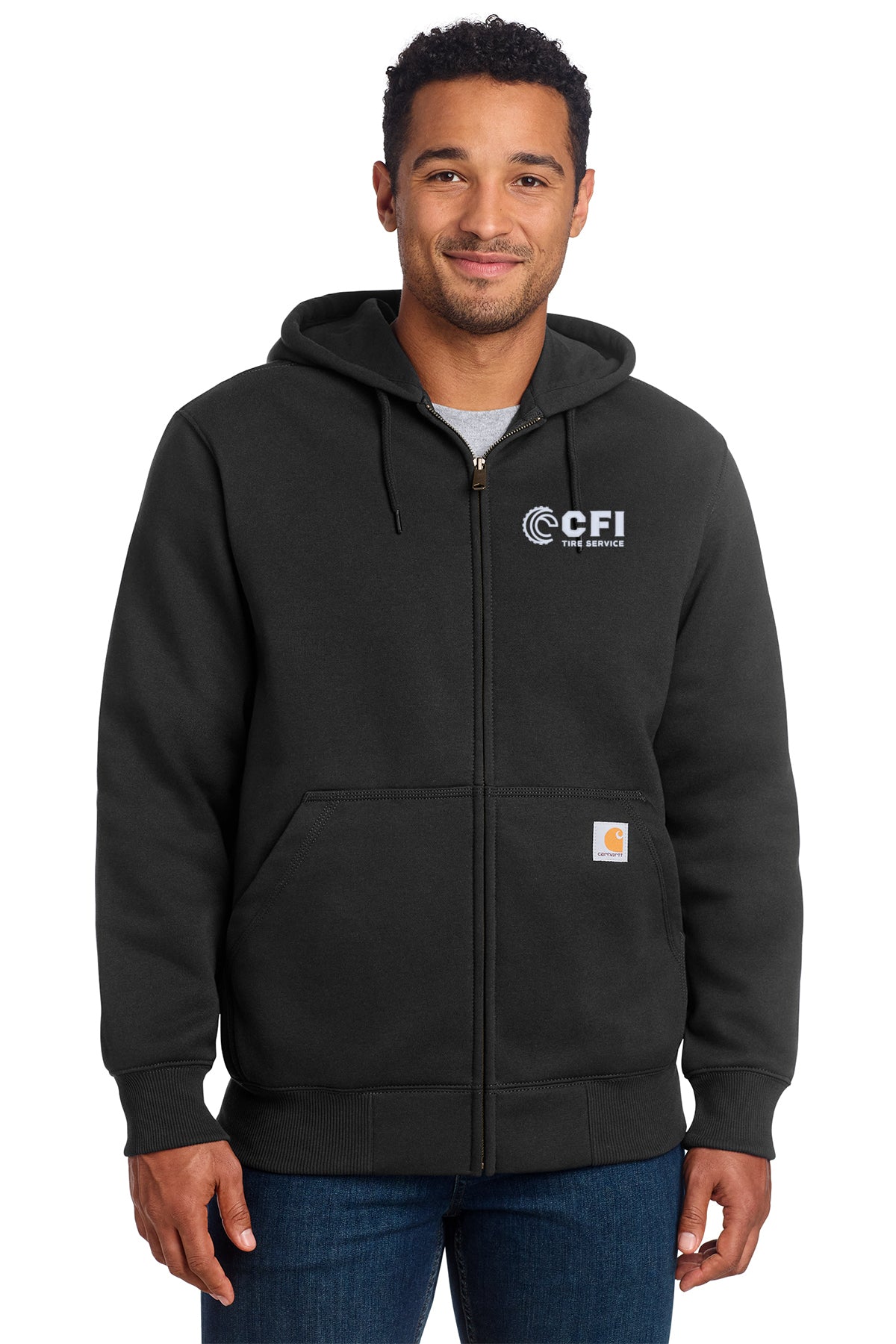 CFI Tire Service CT100614 Carhartt® Rain Defender® Paxton Heavyweight Hooded Zip-Front Sweatshirt