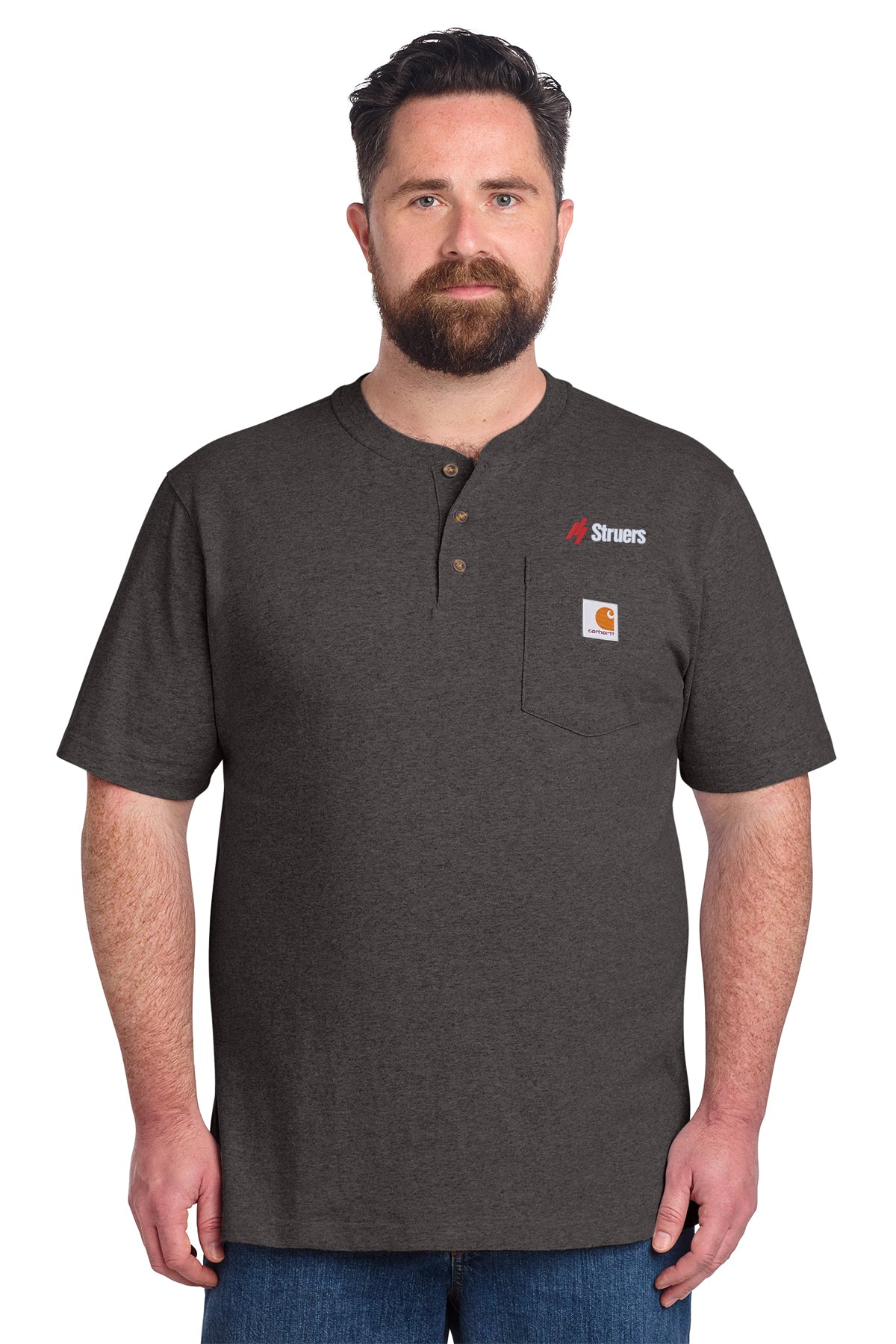 Struers Service/Cotton Apparel: CTK84 Carhartt® Short Sleeve Henley T-Shirt