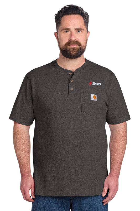 Struers Service/Cotton Apparel: CTK84 Carhartt® Short Sleeve Henley T-Shirt