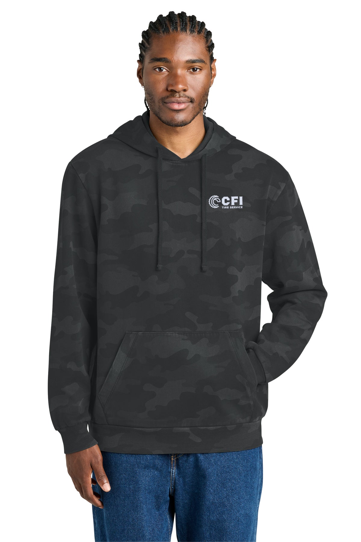 CFI Tire Service DT2200C District Wash™ Camo Fleece Hoodie