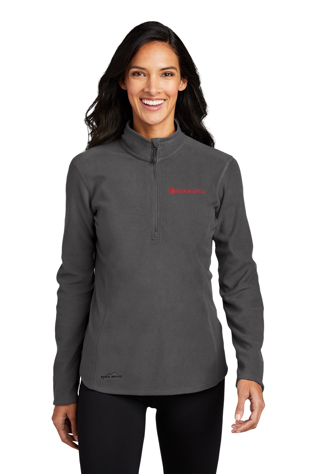 Redgrave LLP EB227 Eddie Bauer® Ladies 1/2-Zip Microfleece Jacket